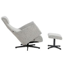 2 Piece Aziz Recliner Armchair & Footstool Set